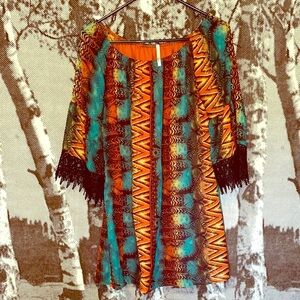 Bright patterned tunic-Voll Style brand